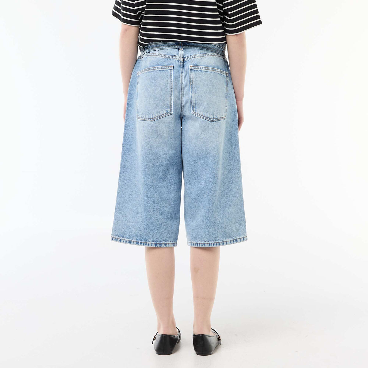 Bermuda ancho jean AZUL