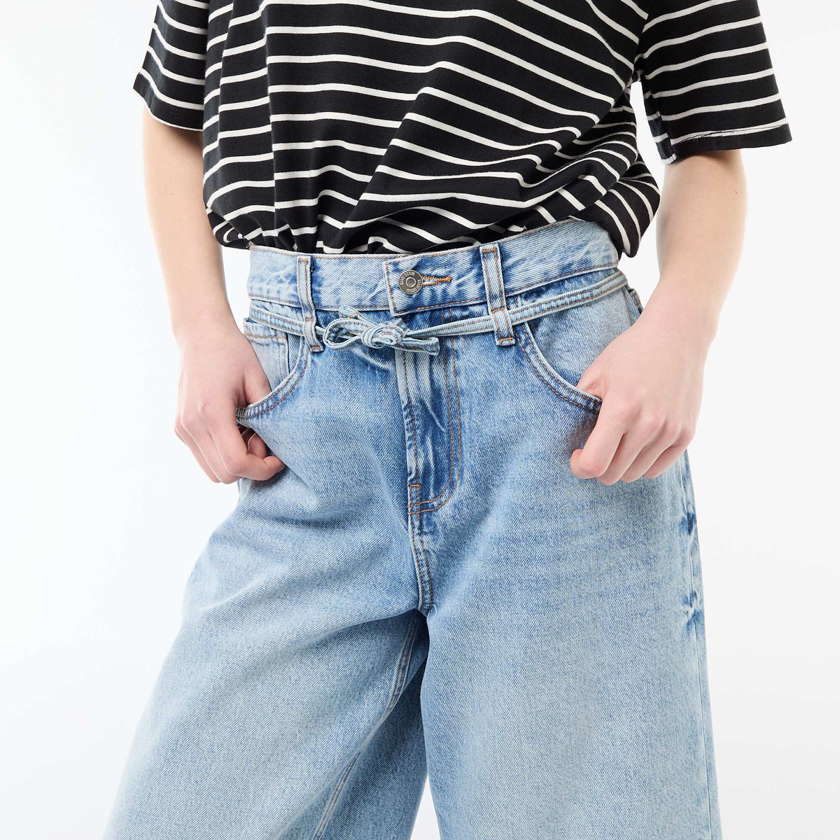 Bermuda ancho jean AZUL