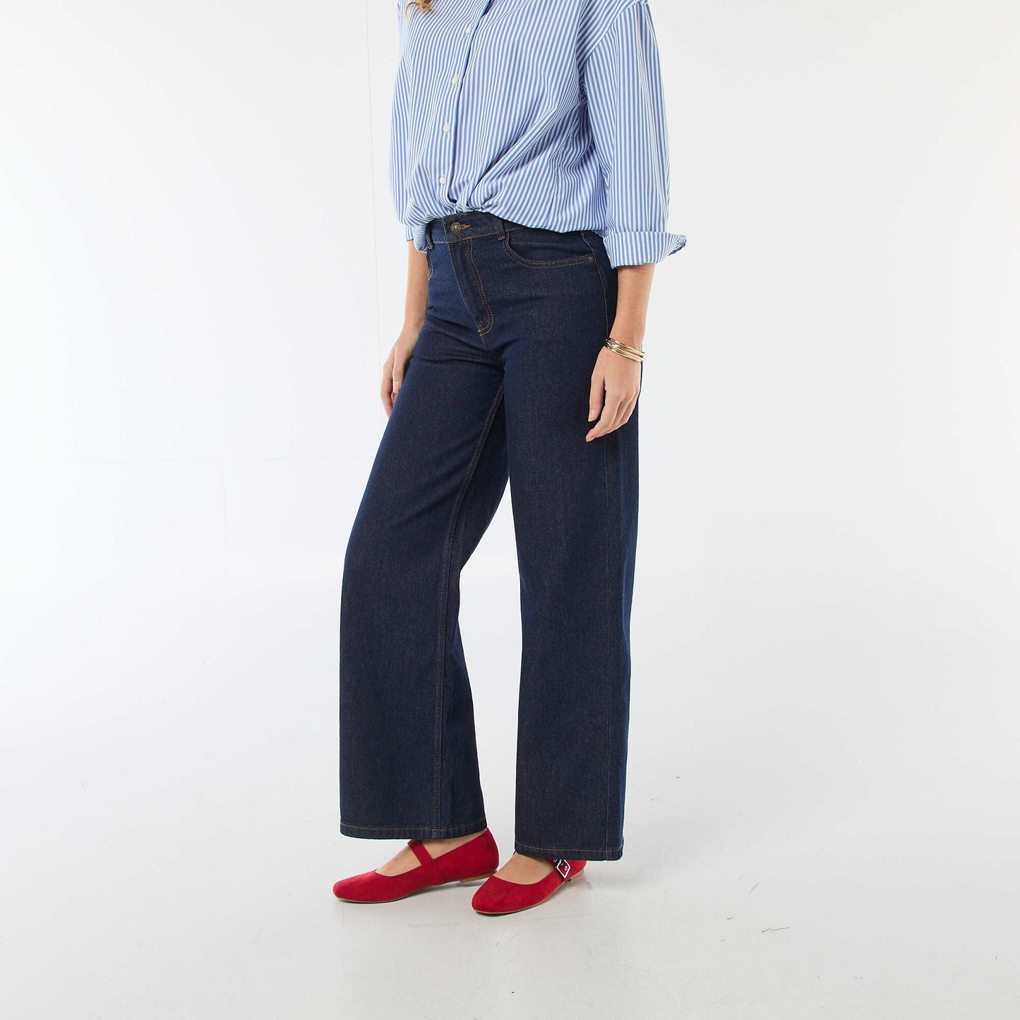 Jean de pierna ancha AZUL