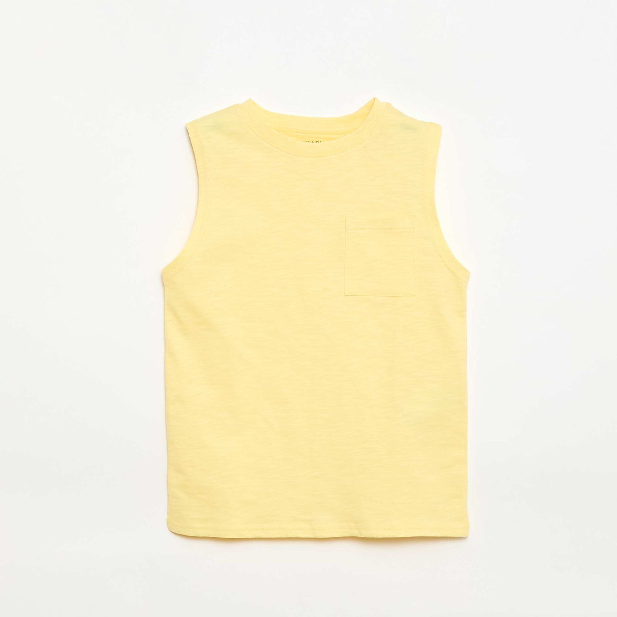 Pack de 2 camisetas de tirantes con bolsillo en el pecho AMARILLO