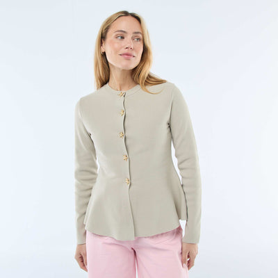 Cárdigan con botones de estrellas BEIGE