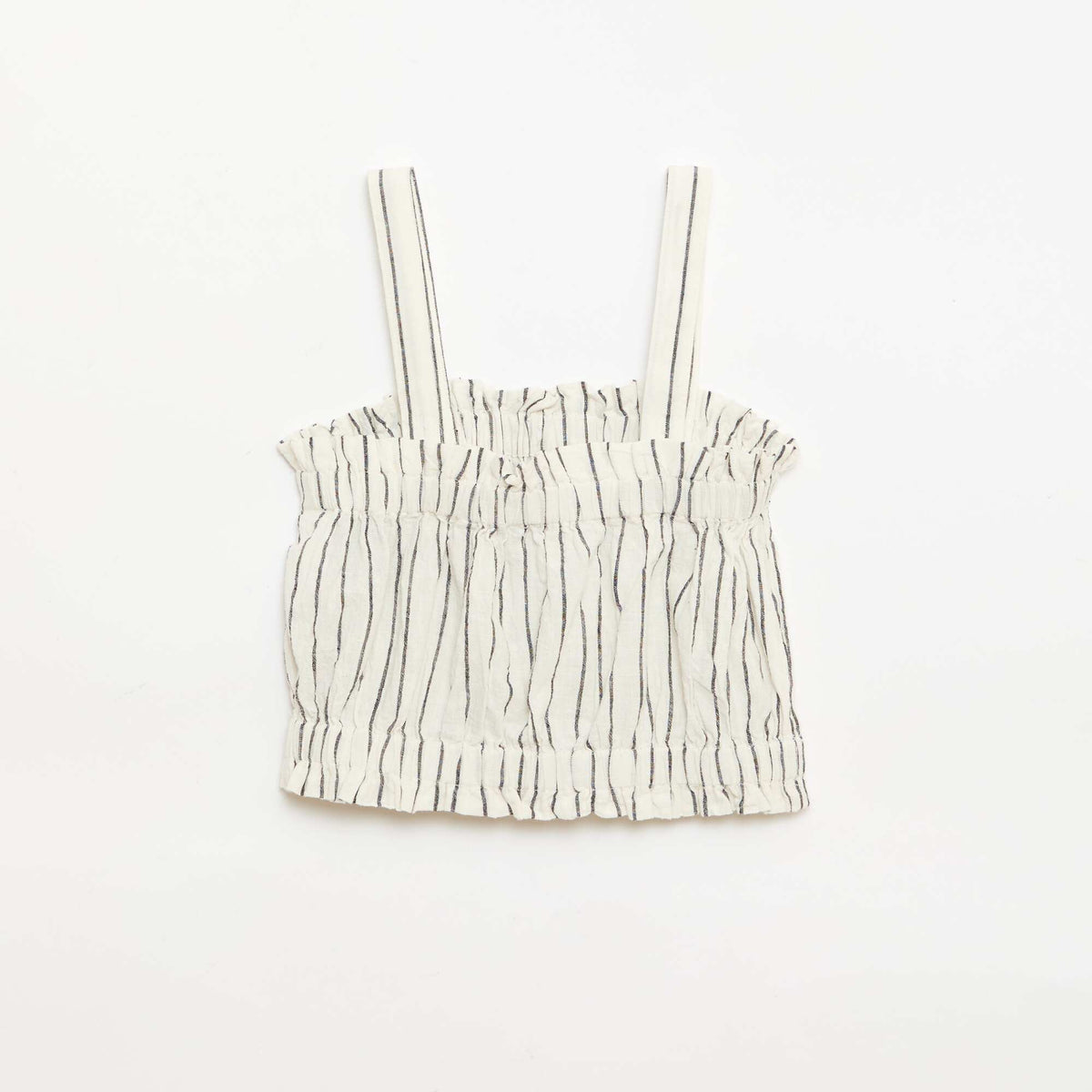 Top de rayas con tirantes BLANCO
