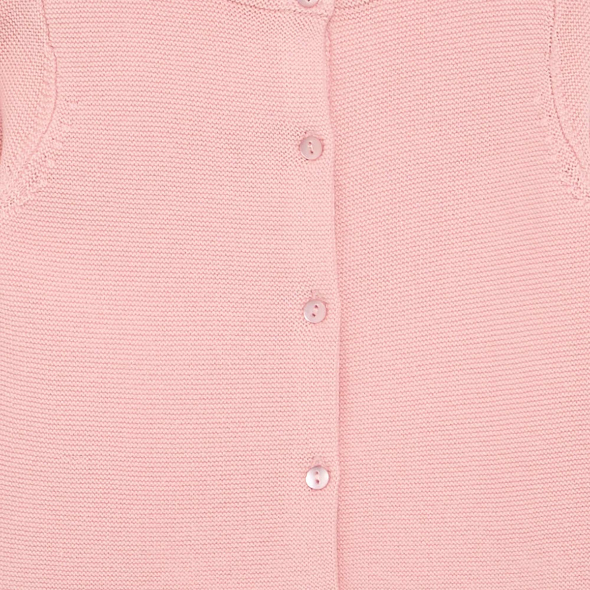 Cárdigan de punto fino liso ROSA