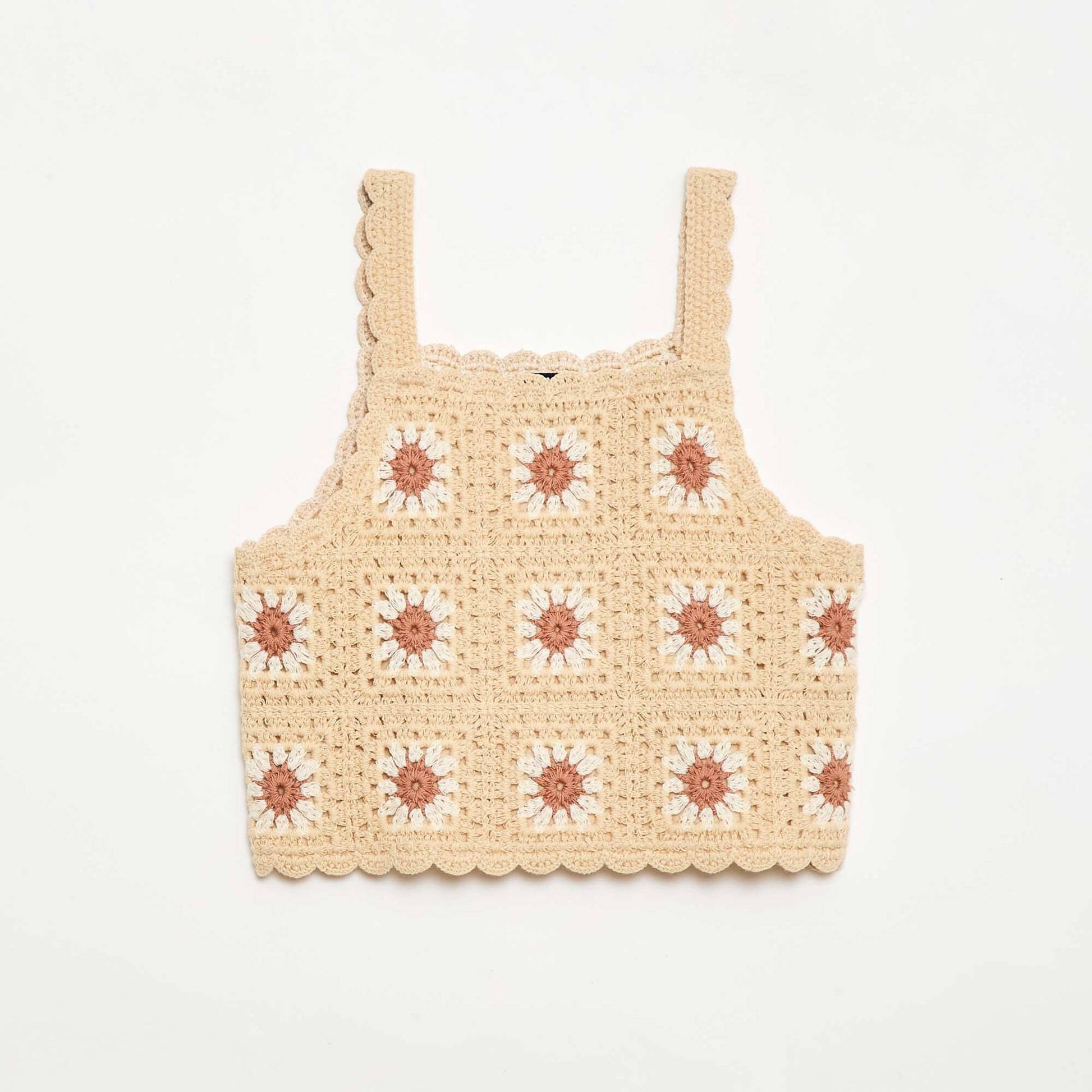 Top de croché BEIGE