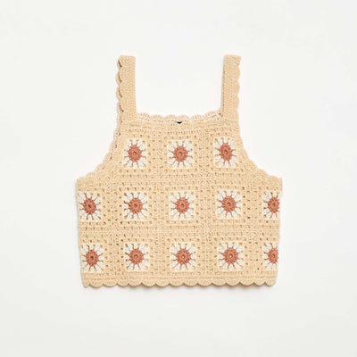 Top de croché BEIGE