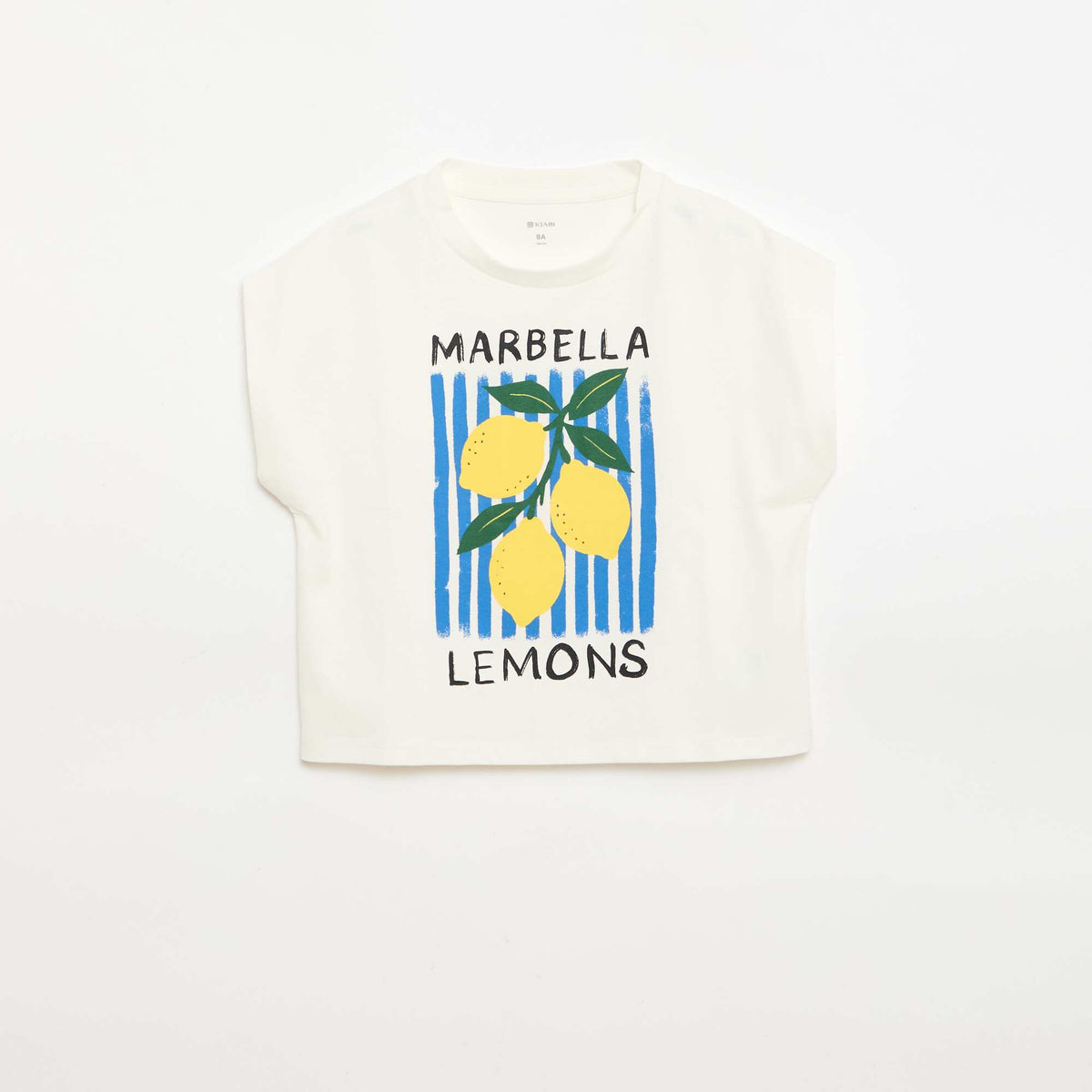 Camiseta de manga corta con estampado original BLANCO