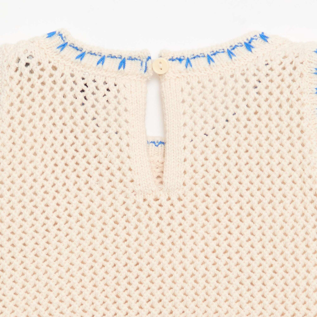 Top de ganchillo sin mangas BEIGE