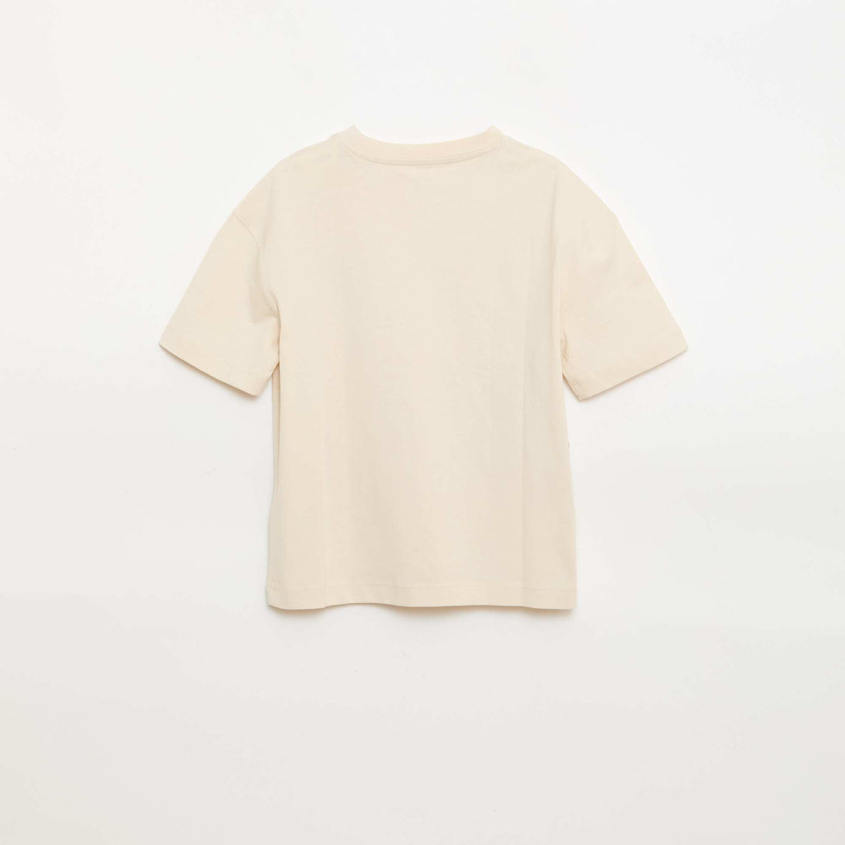 Camiseta estampada de manga corta BEIGE