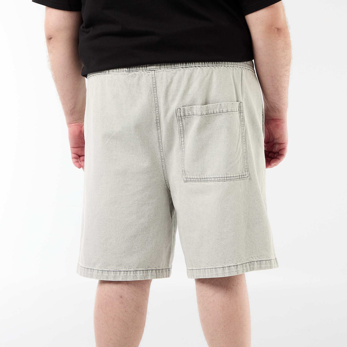 Bermuda de twill con cordones ajustables GRIS