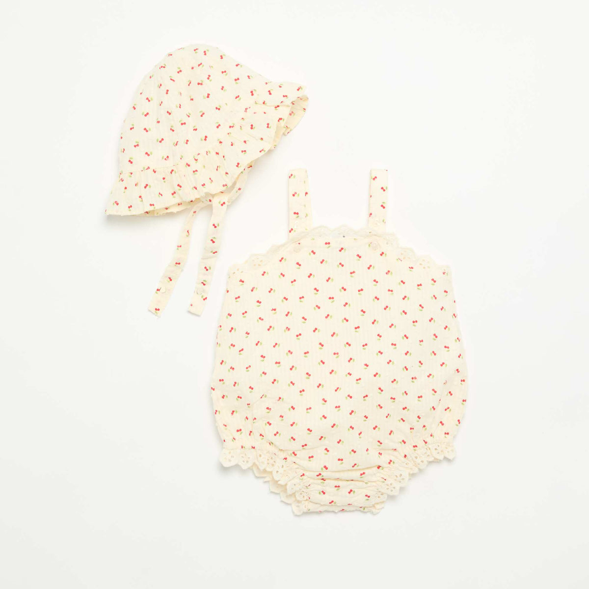 Pack de 2 piezas - pelele + sombrero BEIGE