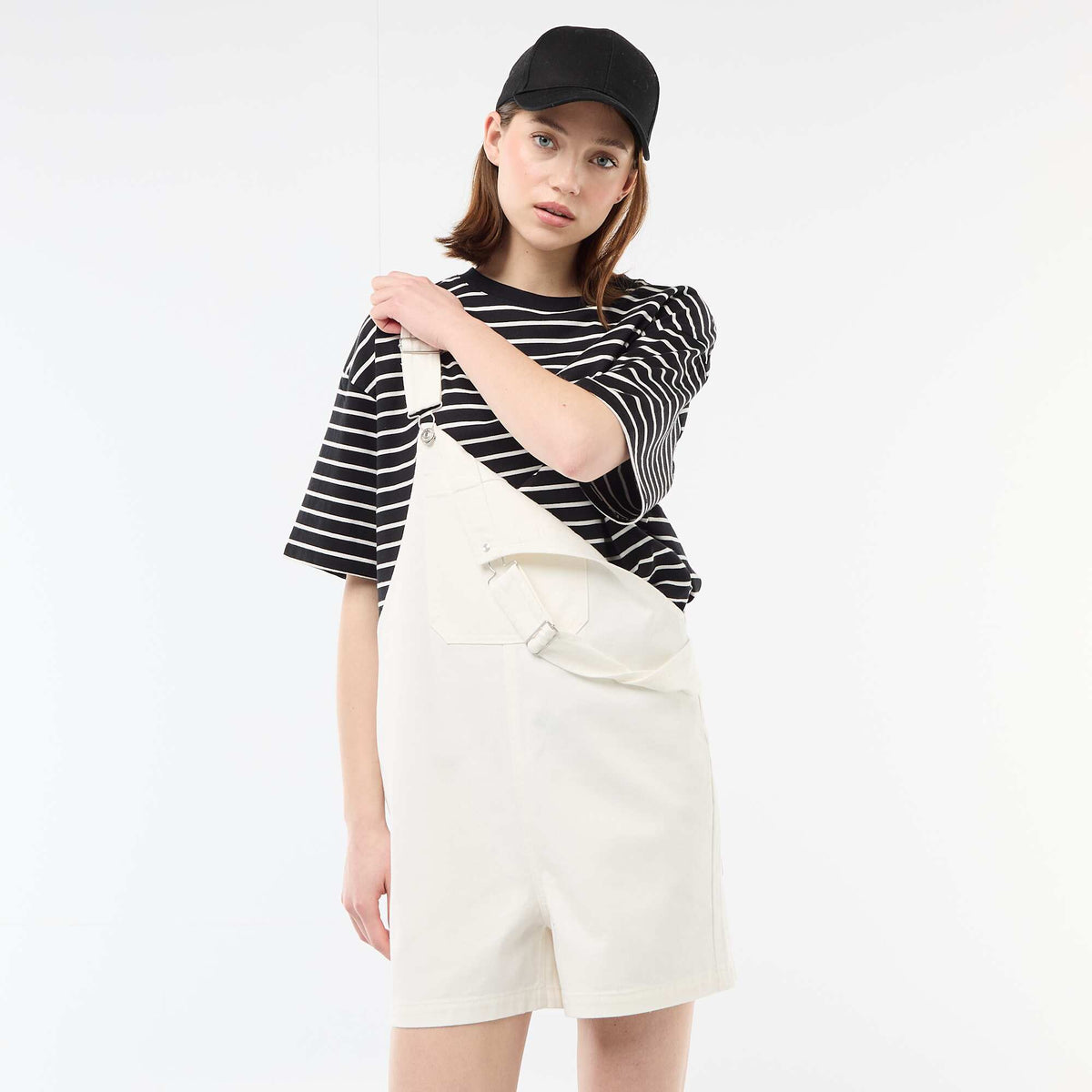 Enterito corto oversize BLANCO