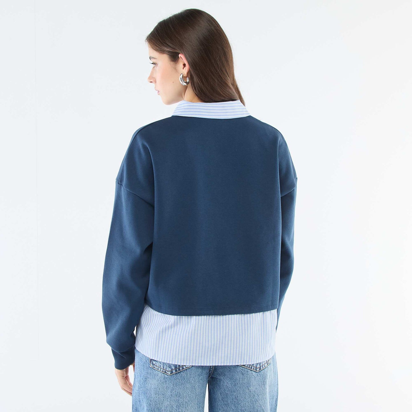 Buzo camisa 2 en 1 AZUL