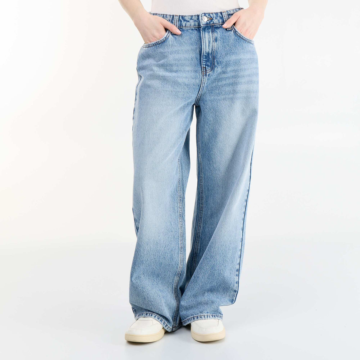 Pantalón jean de corte baggy AZUL