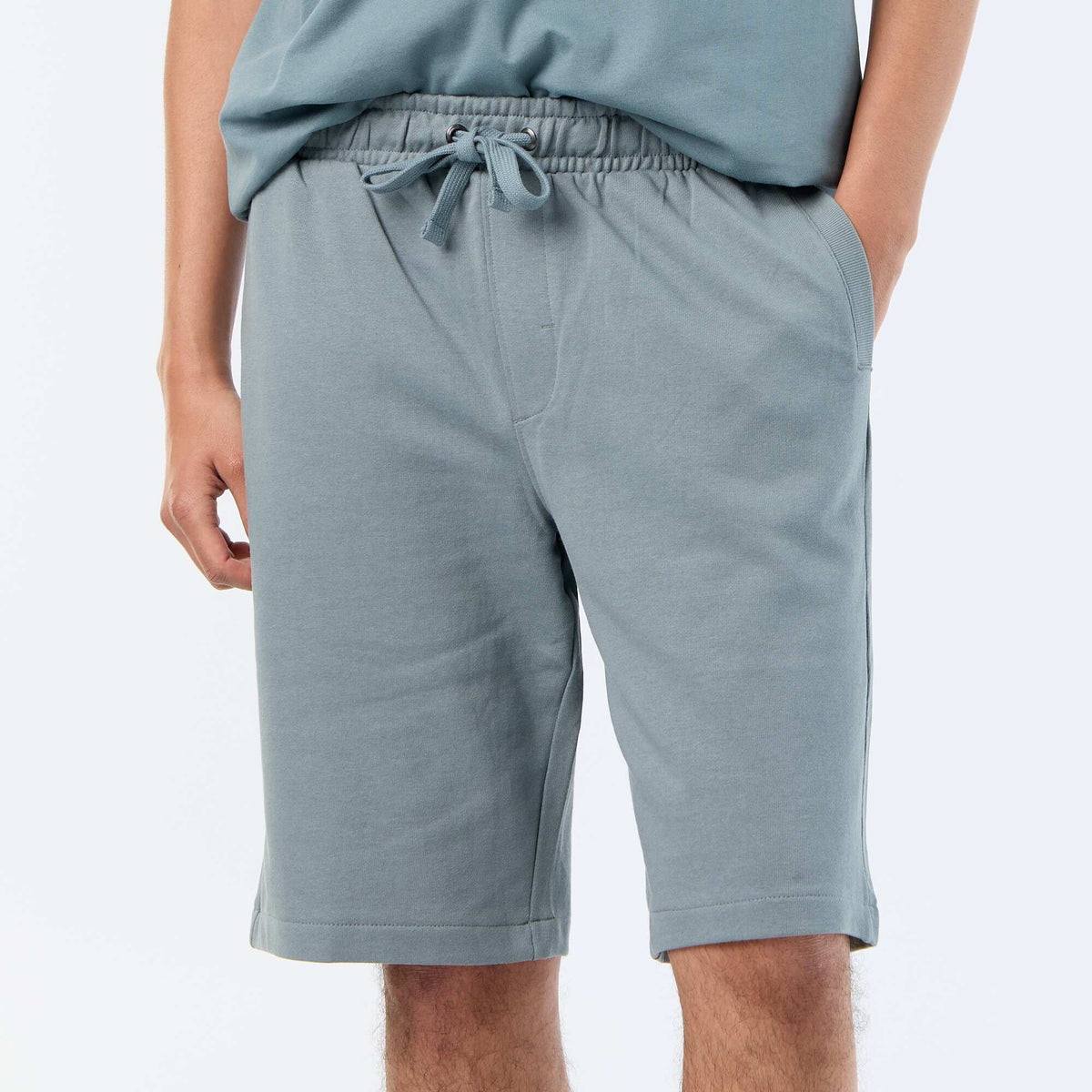 Bermuda de French Terry AZUL