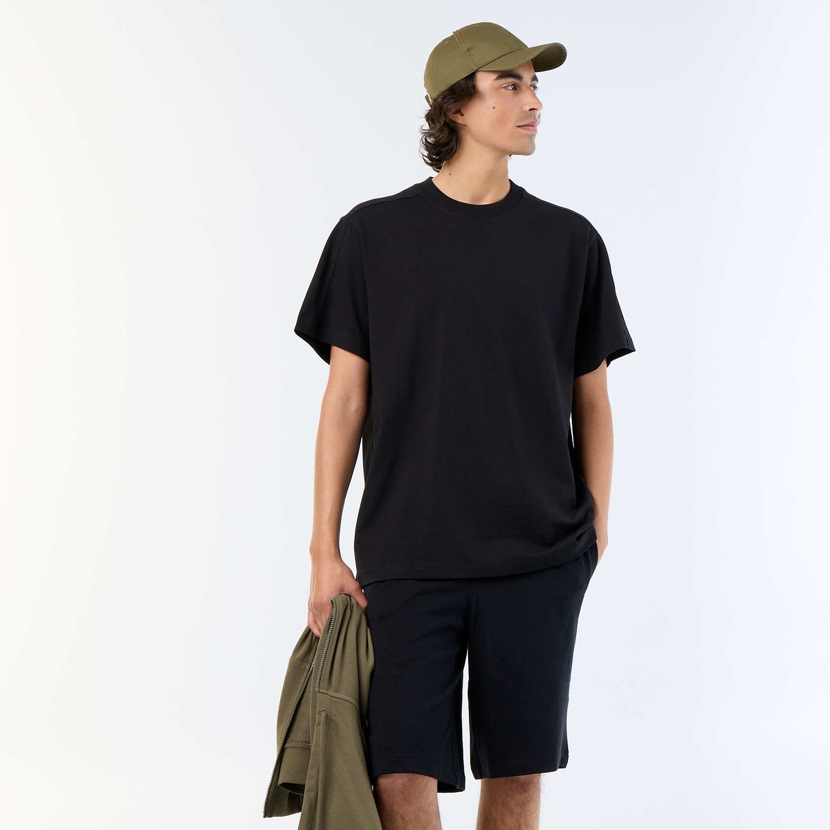 Bermuda de French Terry NEGRO