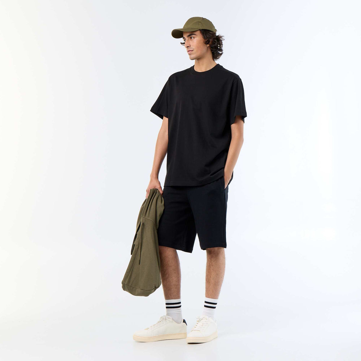 Bermuda de French Terry NEGRO