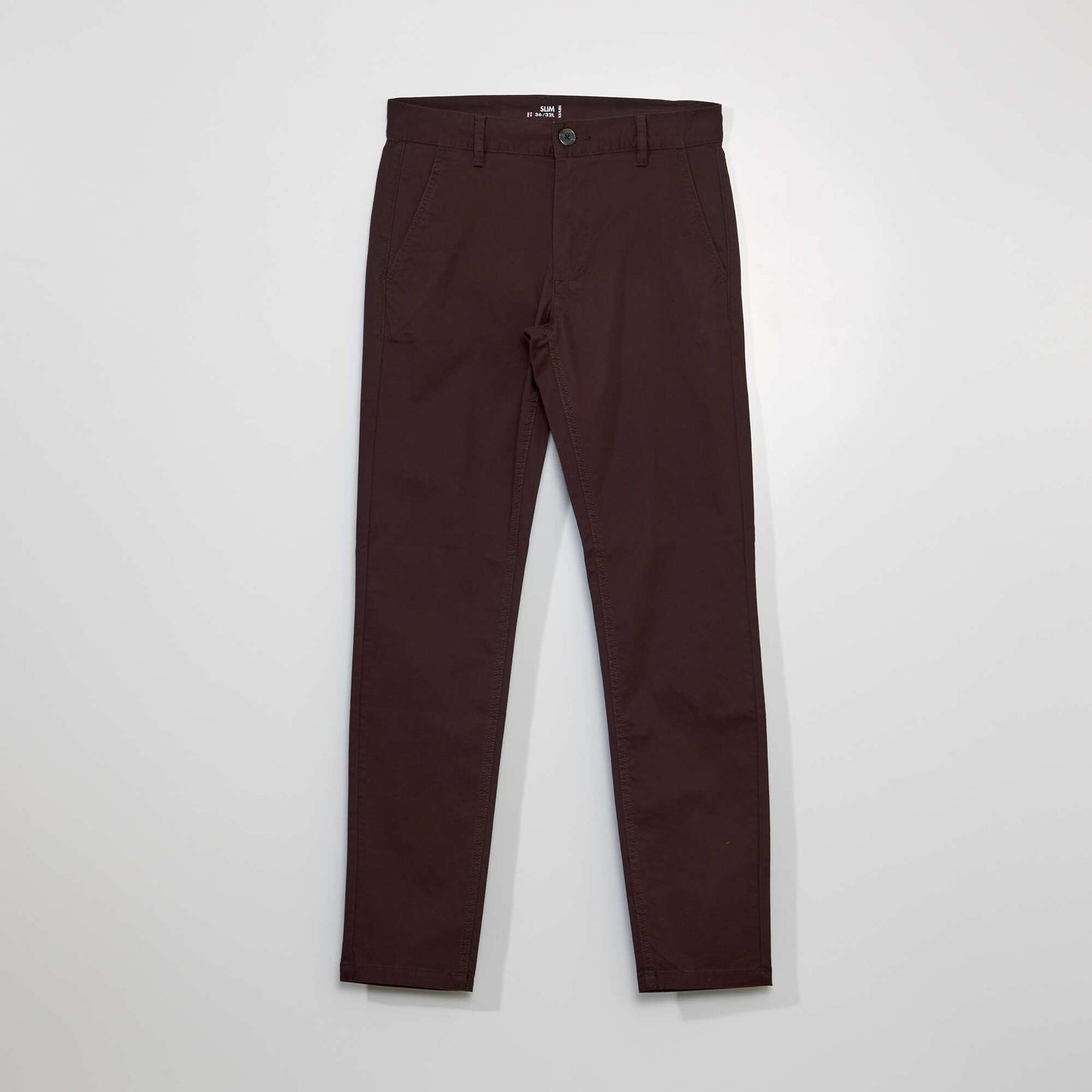 Pantalón chino slim ROJO