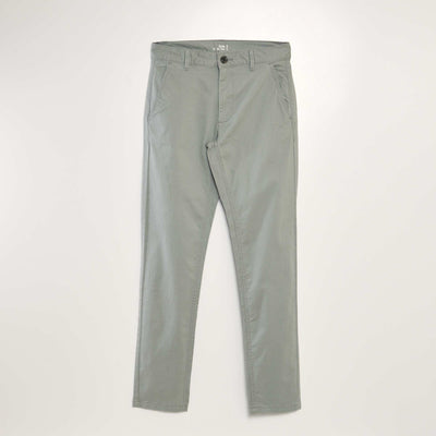 Pantalón chino slim VERDE