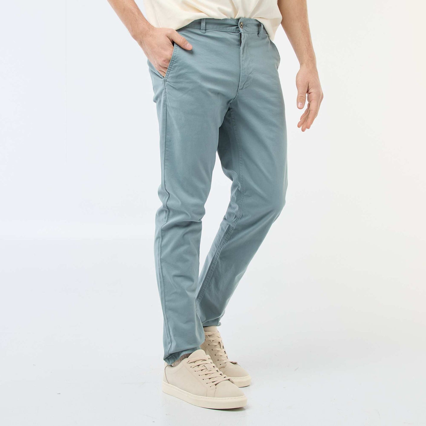 Pantalón chino slim AZUL
