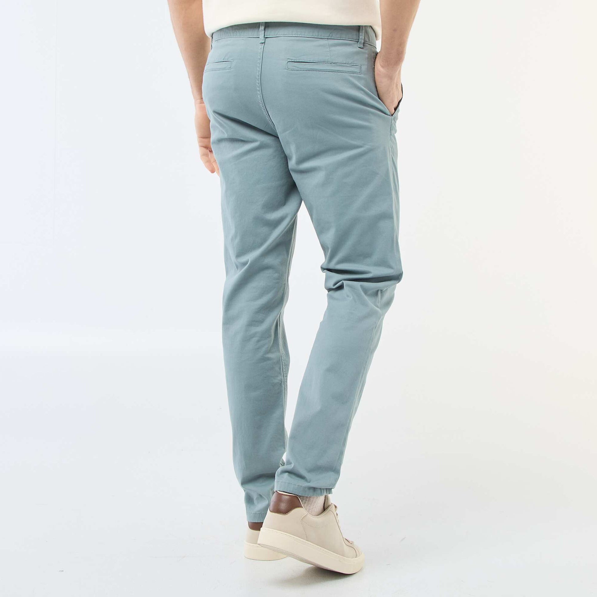 Pantalón chino slim AZUL
