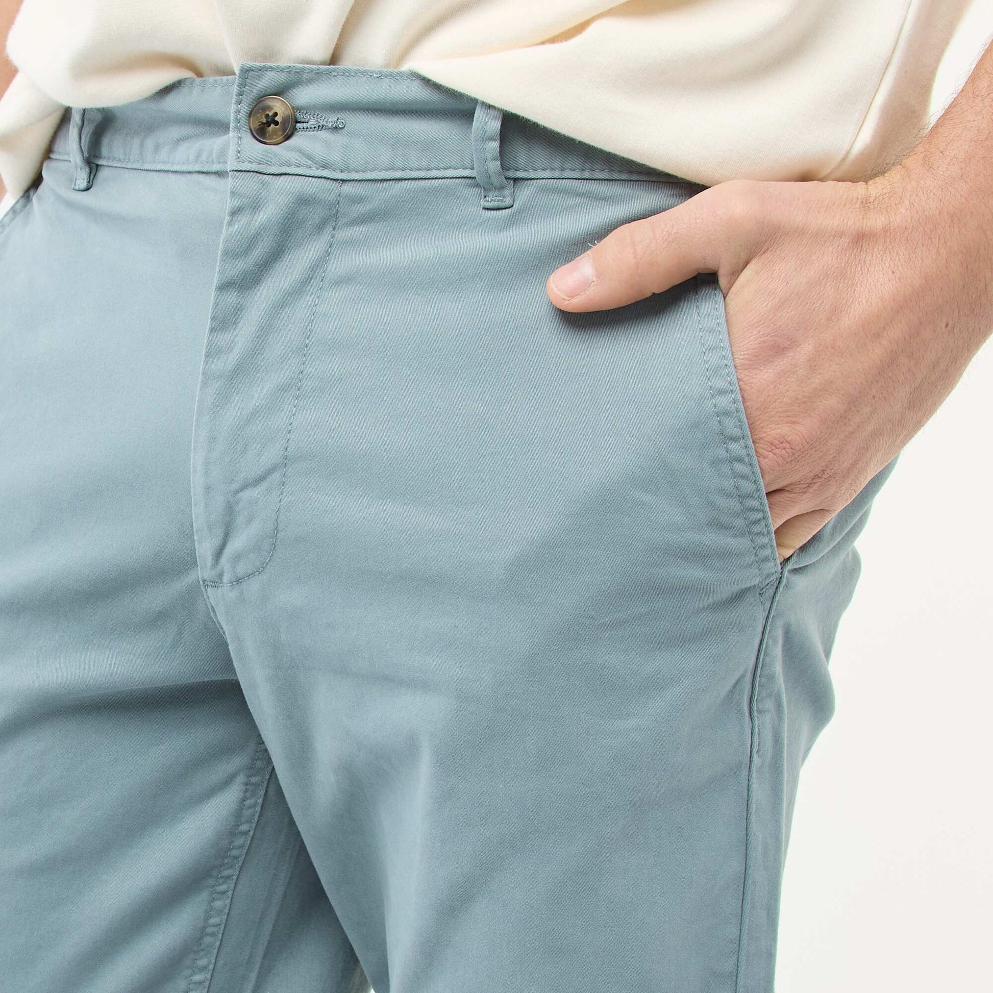 Pantalón chino slim AZUL