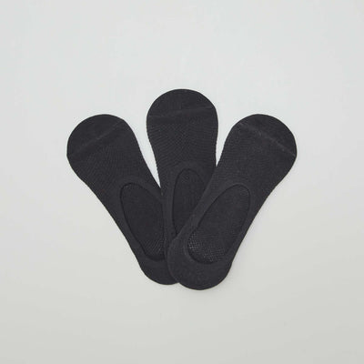 Juego de 3 pares de medias invisibles negro