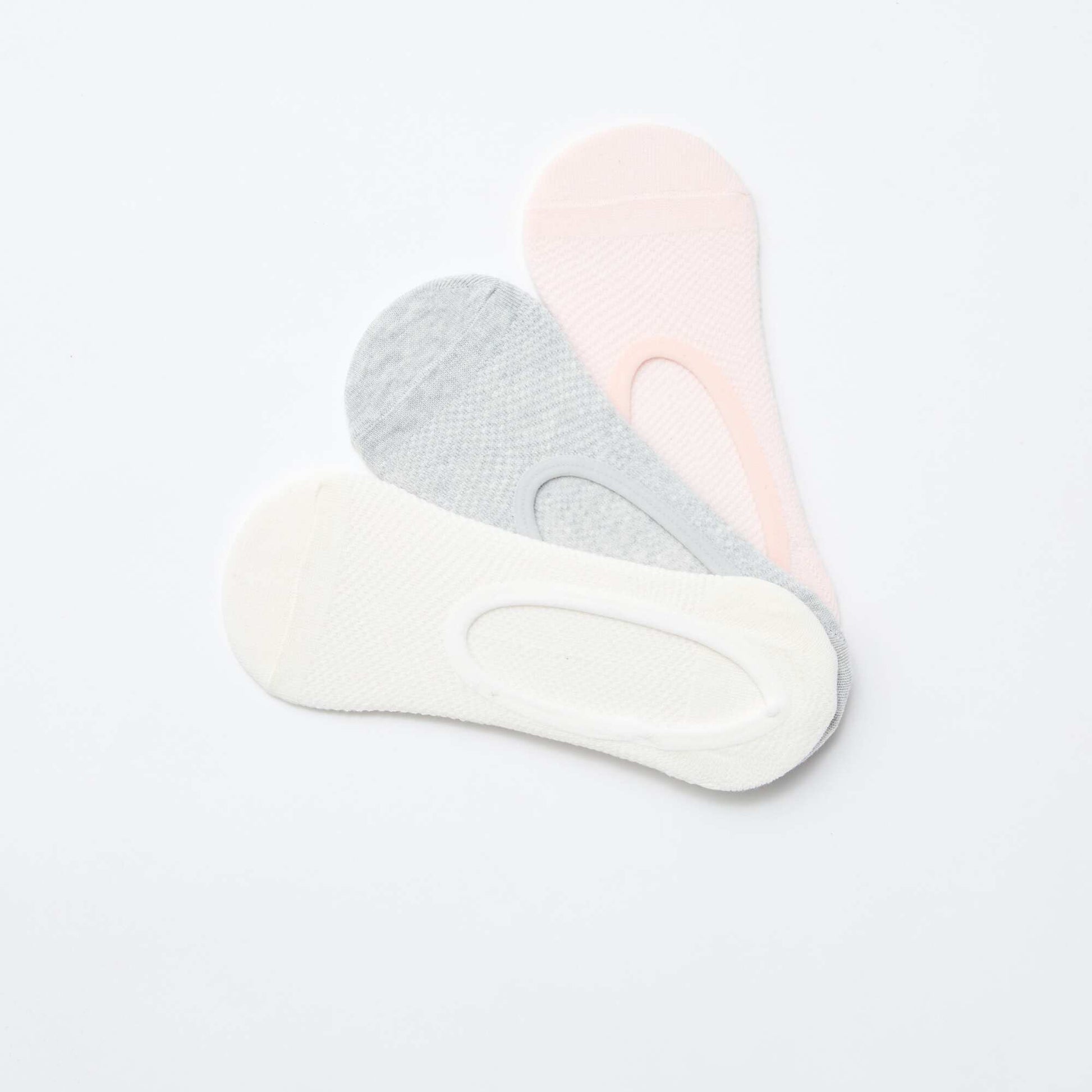 Pack de 3 pares de medias invisibles PURPURA