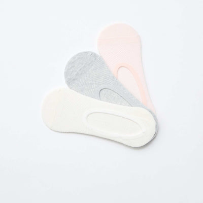 Pack de 3 pares de medias invisibles PURPURA