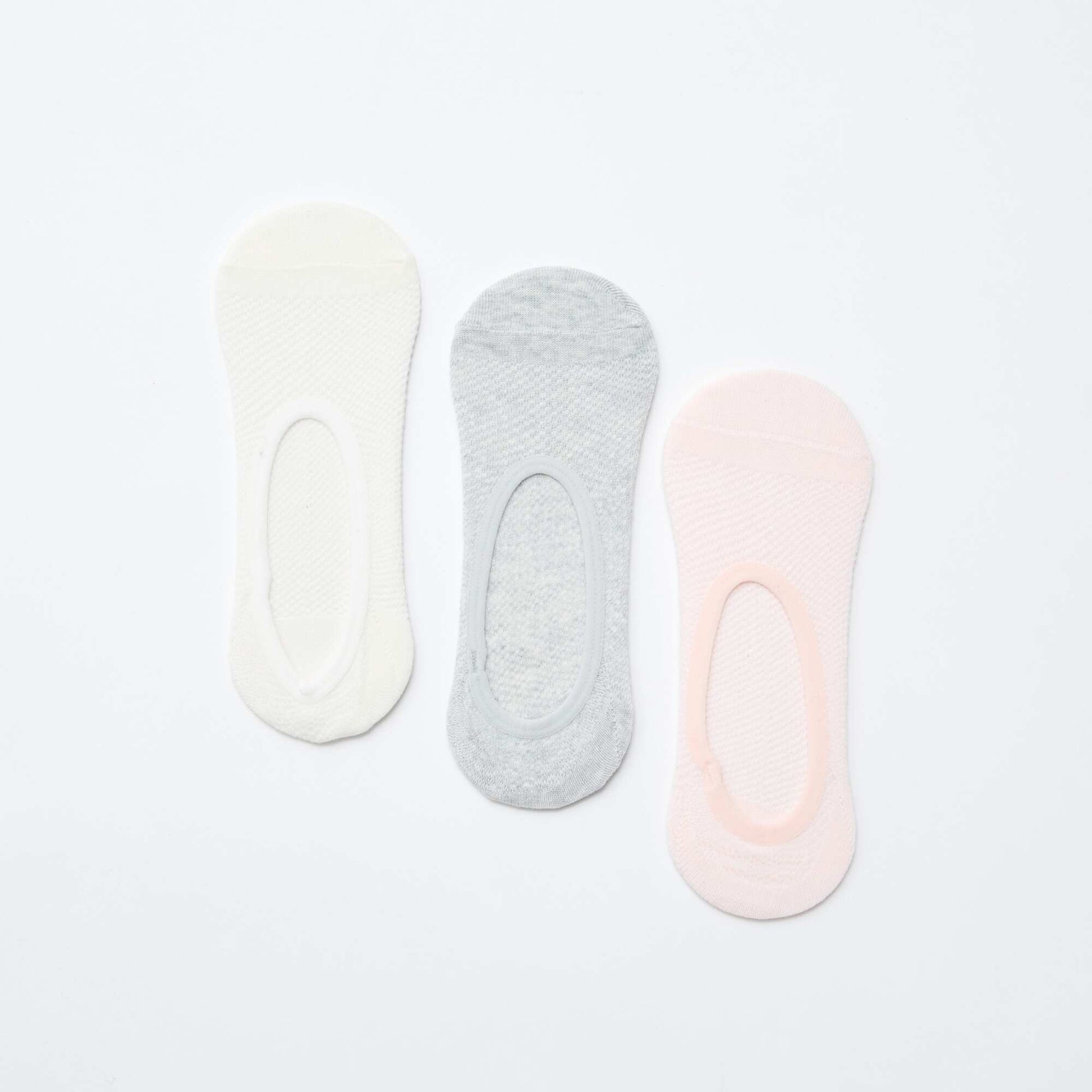 Pack de 3 pares de medias invisibles PURPURA