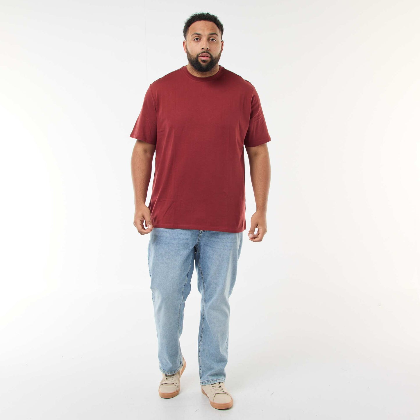 Camiseta de algodón puro ROJO