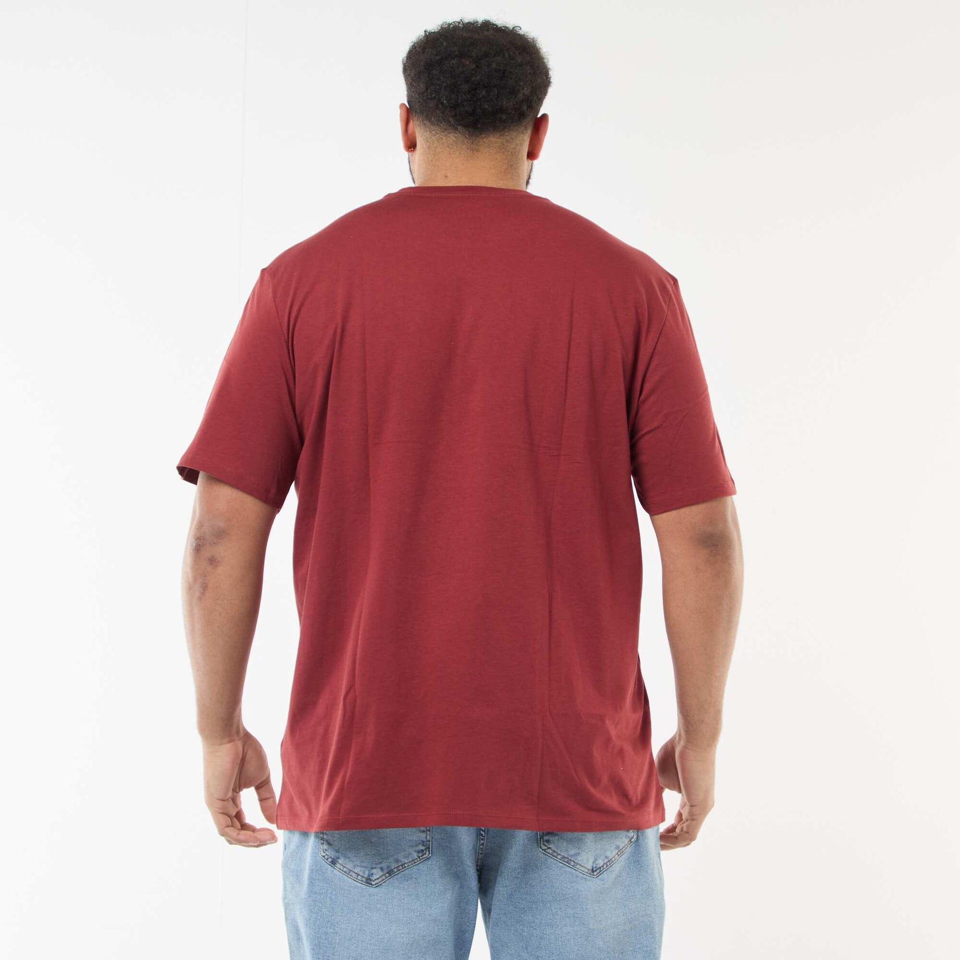 Camiseta de algodón puro ROJO