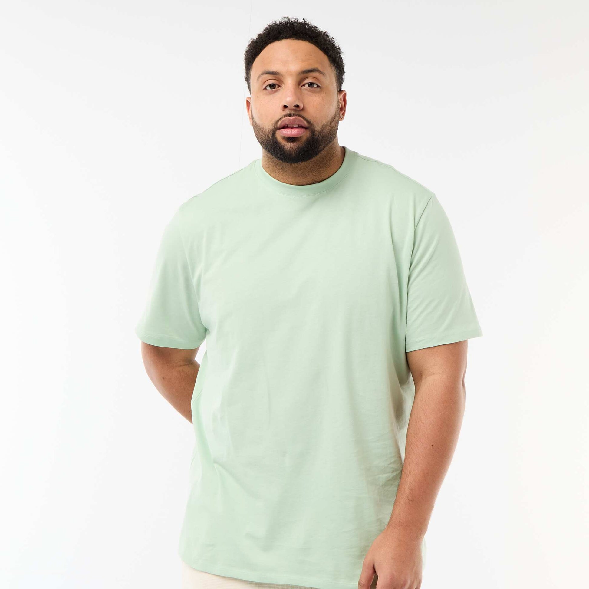 Camiseta de algodón puro VERDE
