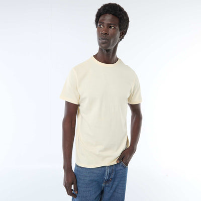 Camiseta recta de punto lisa AMARILLO
