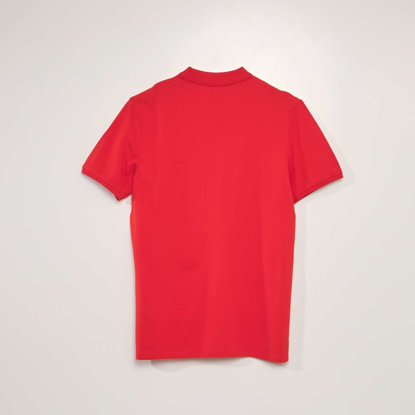 Remera de piqué de algodón ROJO