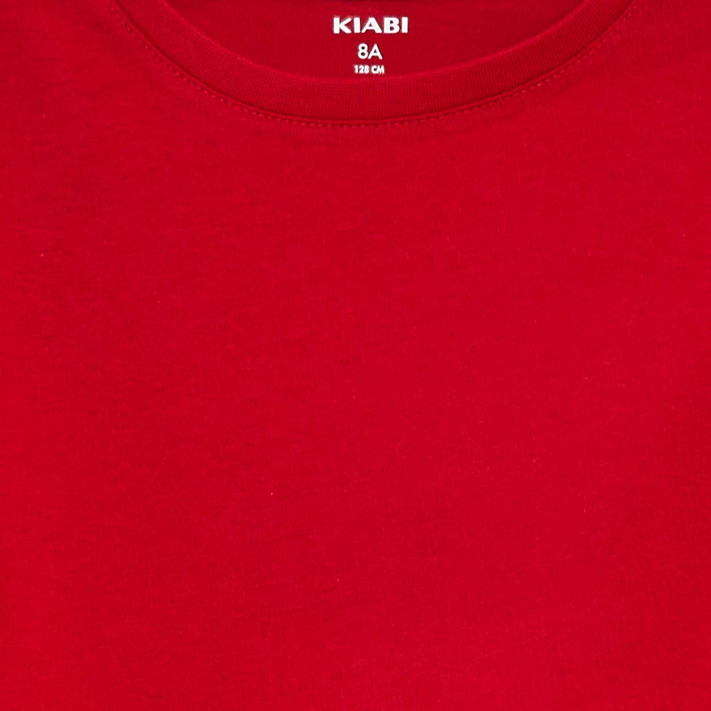 Camiseta básica de punto lisa ROJO