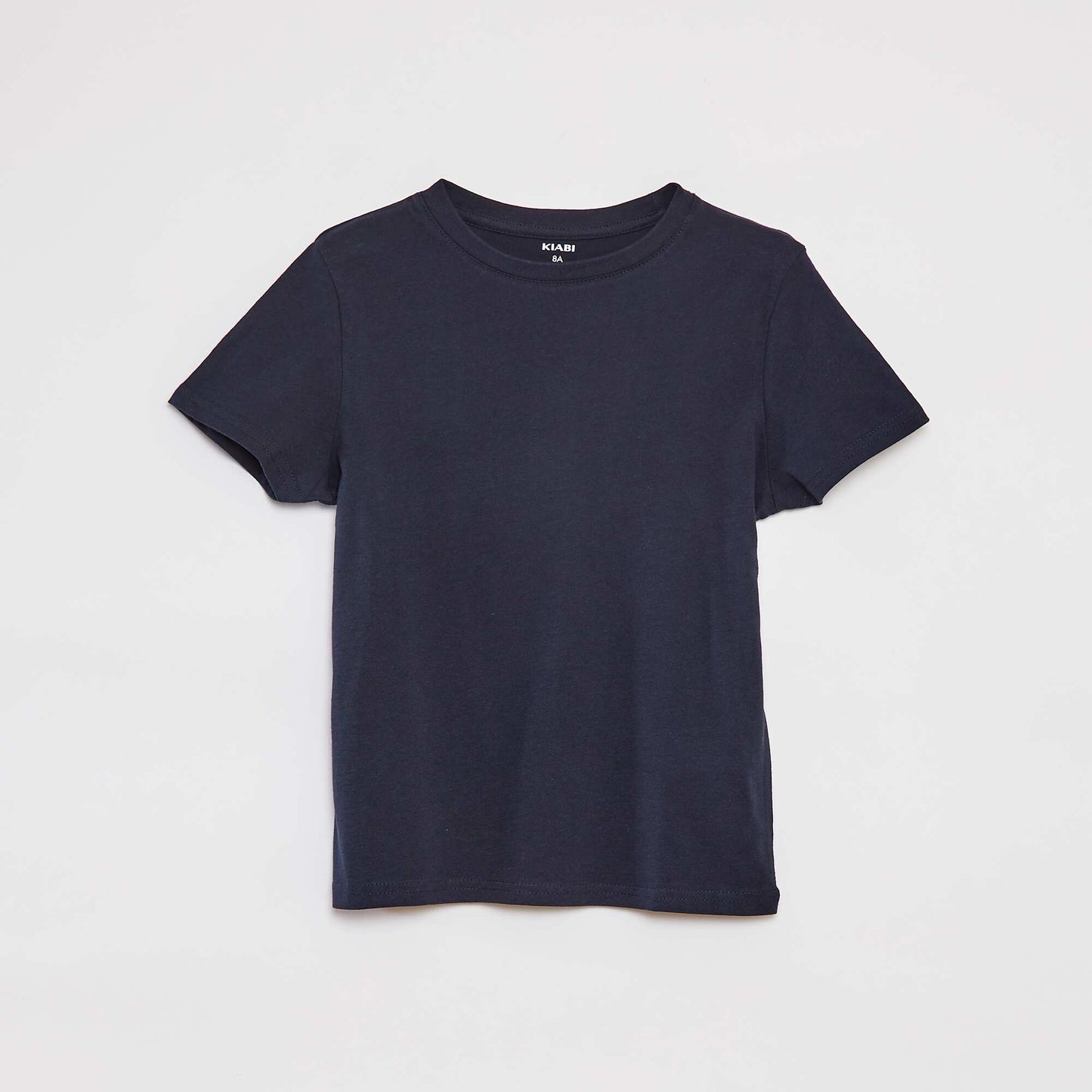 Camiseta básica de punto lisa AZUL