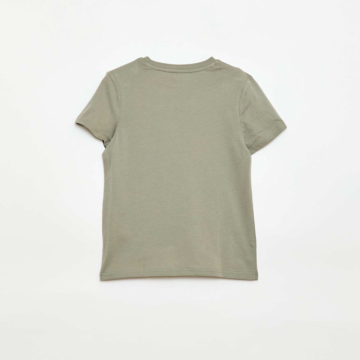 Camiseta básica de punto lisa VERDE