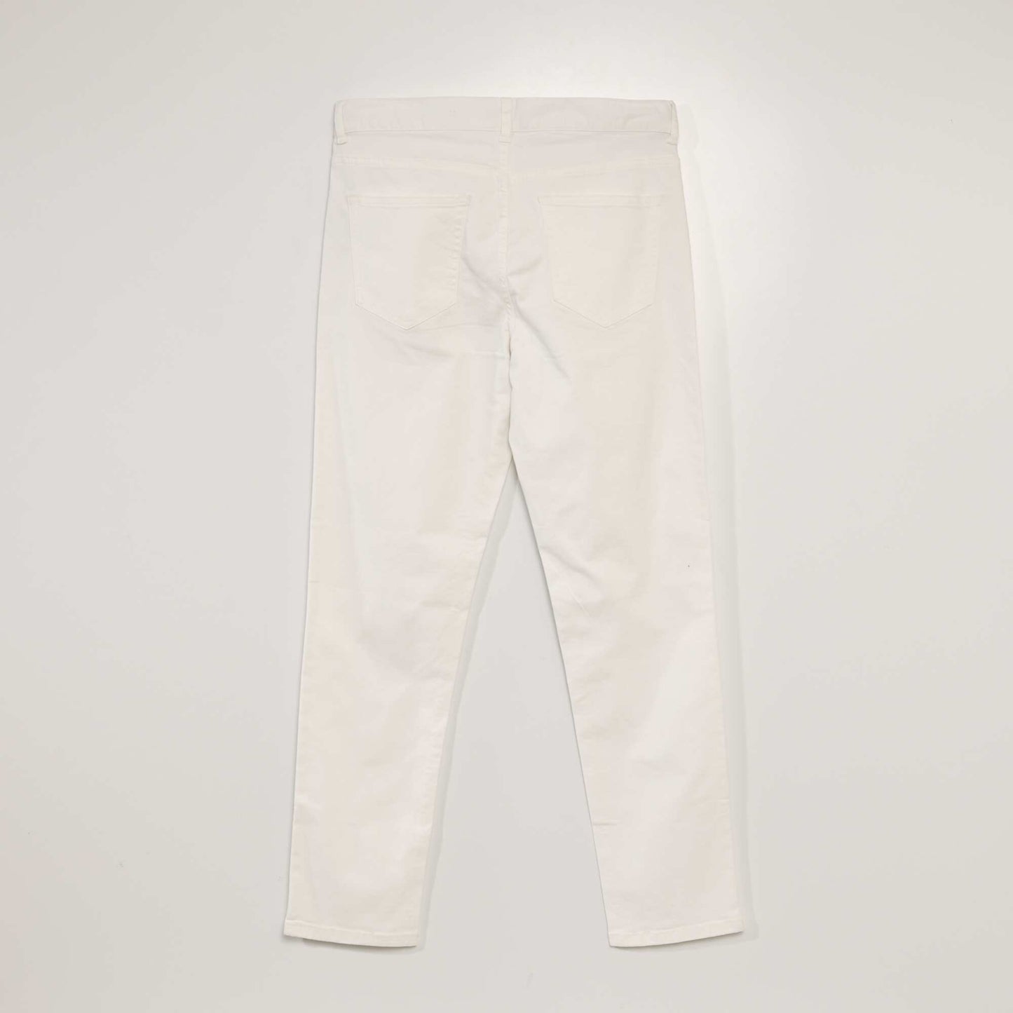 Pantalón chino slim con 5 bolsillos - L32 BLANCO