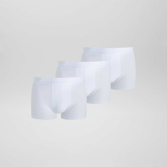 Pack de 3 boxers lisos BLANCO