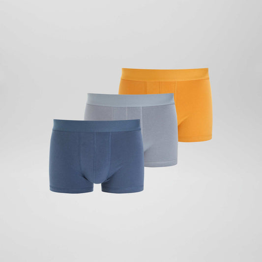 Pack de 3 boxers lisos AZUL