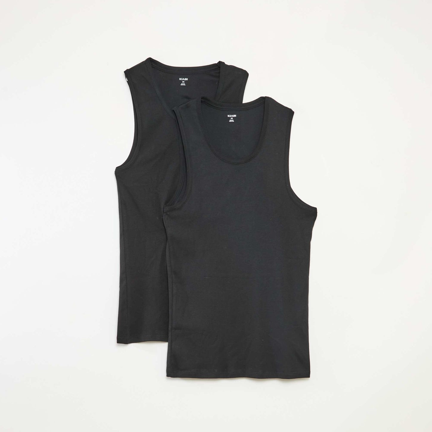 Pack de 2 camisetas de tirantes NEGRO