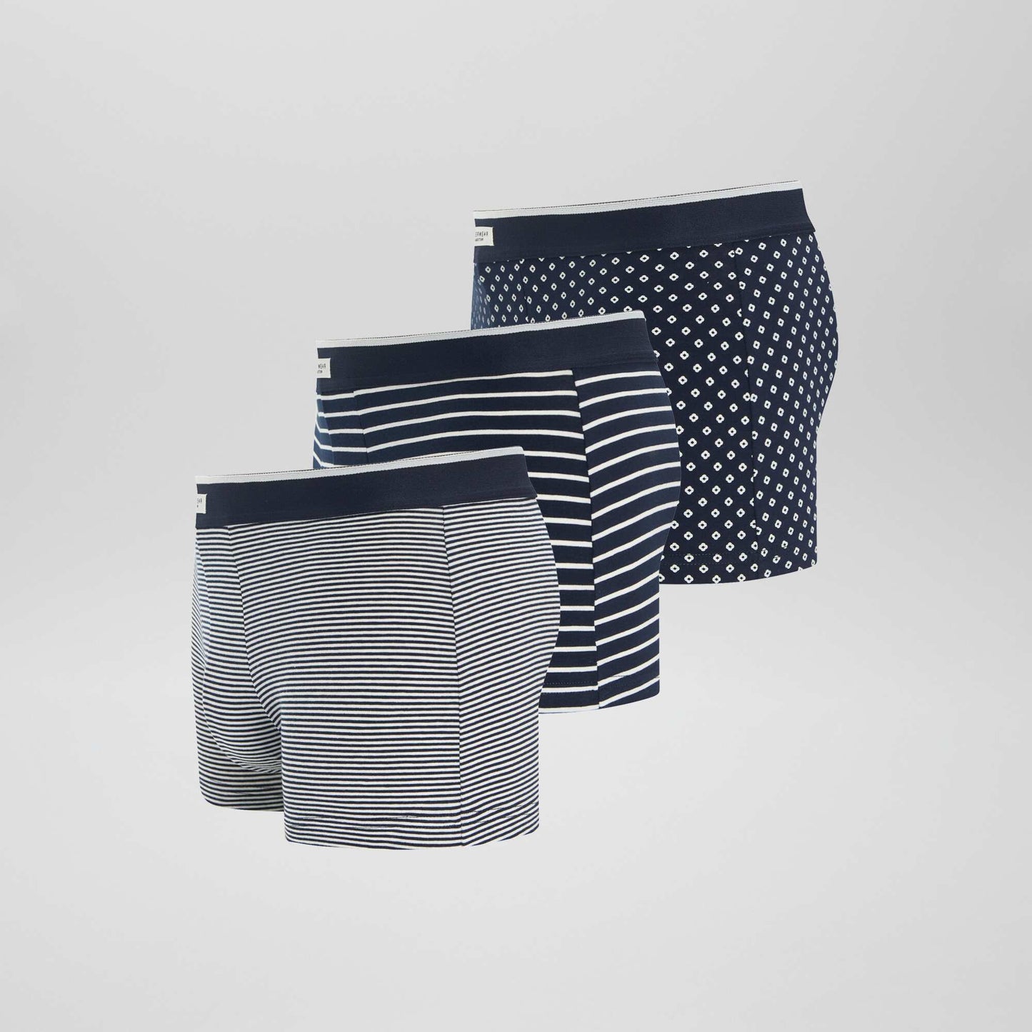 Pack de 3 boxers elásticos AZUL