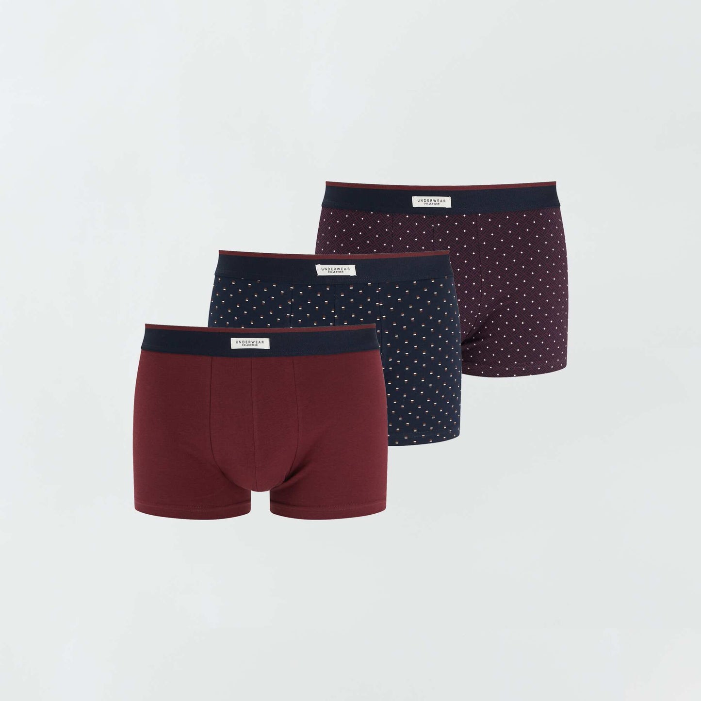 Pack de 3 boxers elásticos ROJO