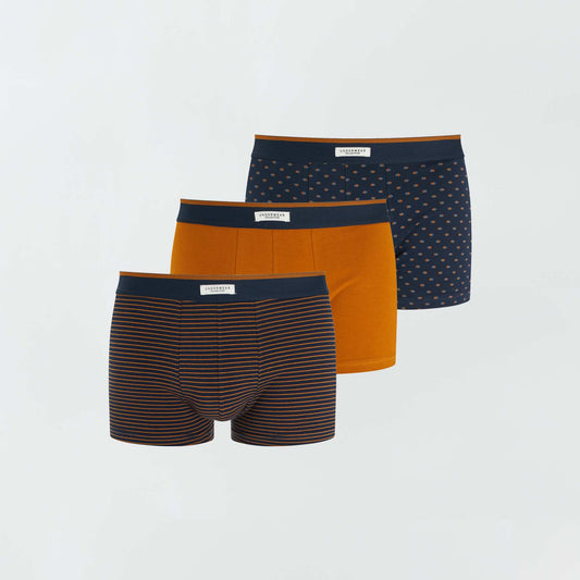 Pack de 3 boxers elásticos AMARILLO