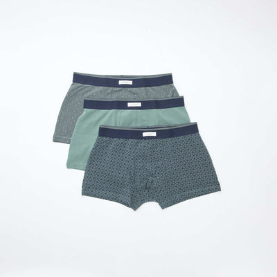 Pack de 3 boxers elásticos KAKI