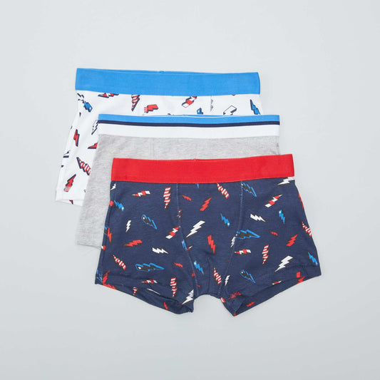 Pack de 3 boxers AZUL