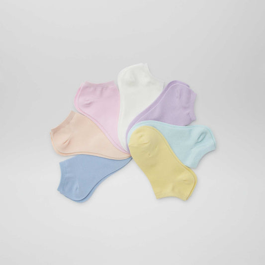 Pack de 7 pares de medias invisibles VERDE