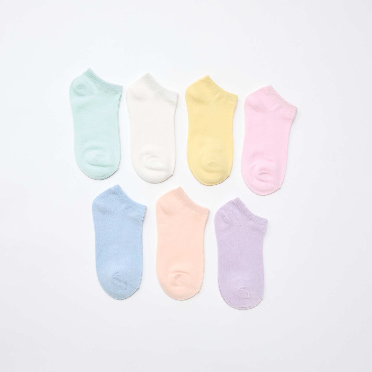 Pack de 7 pares de medias invisibles MORADO
