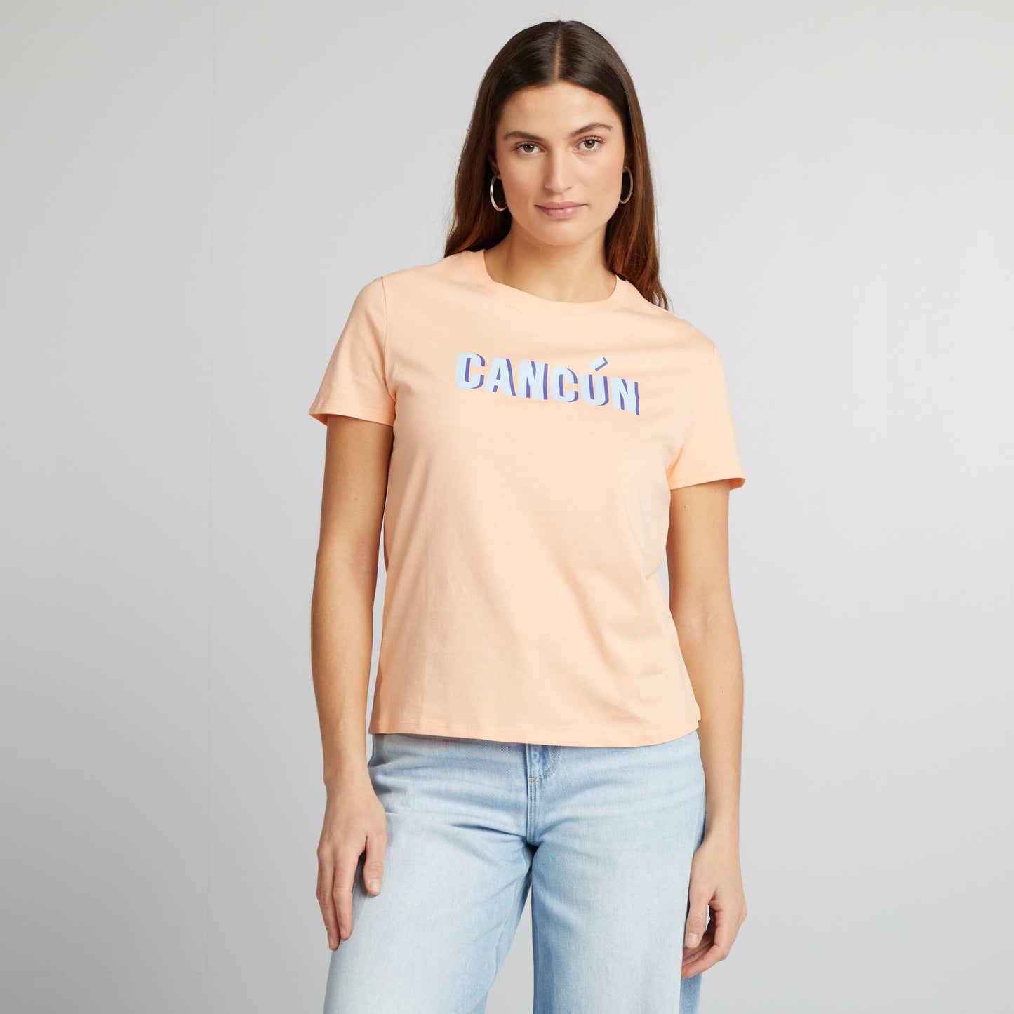 Camiseta  'corazones' NARANJA