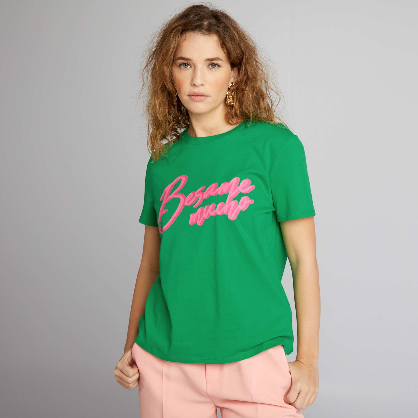 Camiseta  'corazones' VERDE